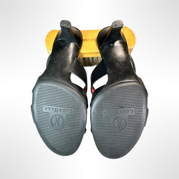 GCI Black Open-Toe Mules, Size 5, in excellent condition. - Picture 5 of 5